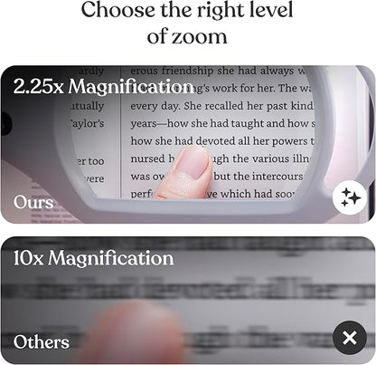 Brightech LightView Pro Magnifying Glass with Light and Stand, Magnifying Floor Lamp with Sturdy Weighted Base for Facials, Lash Estheticians, Bright LED Work Light for Sewing, Crafts