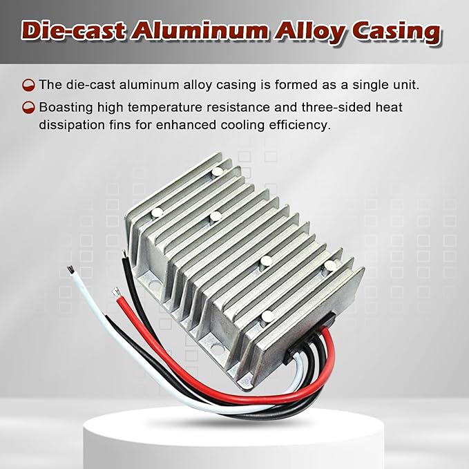 DC 12V Step Up to 24V Boost Converter 50A DC Voltage Regulator Power Converter Waterproof Module Transformer for Golf Cart Club Car