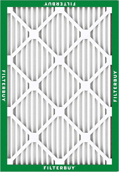 Filterbuy 23x23x1 Air Filter MERV 8 Essential Dust & Allergy Defense (2-Pack), Electrostatic Pleated HVAC AC Furnace Filters Replacement, Made in USA (Actual Size: 22.50 x 22.50 x 0.75)