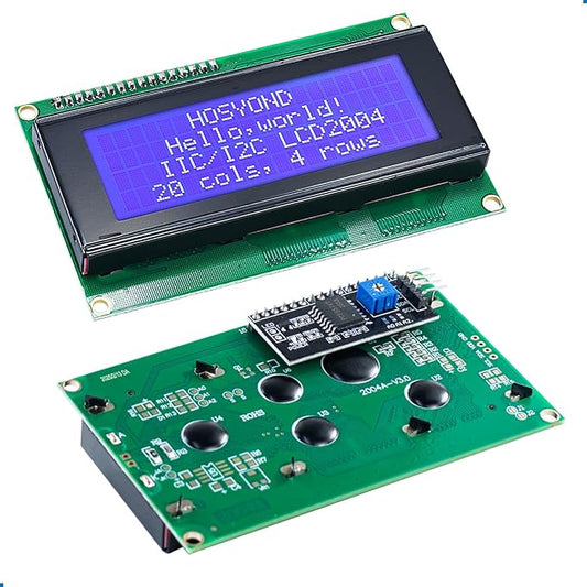 Hosyond 3pcs IIC I2C 2004 LCD Module 20x04 LCD Screen Module Display for Arduino Raspberry Pi