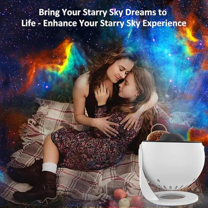 Star Projector, Galaxy Projector for Bedroom, Planetarium Projector Night Light with 13 Slide Discs & 360° Rotation, Space Projector for Kids Adults