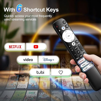 Voice for Hisense-Google-TV-Remote Control Replacement for All Hisense 2022-2026 Mini-LED ULED 4K Google Smart TVs