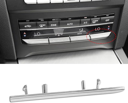 Jaronx Compatible with Mercedes Benz AC Button Trim E Class W212, Air Conditioning Climate Control Button Chrome Silver Trim for E Class W212 E63 AMG E250 E350 E400 E550 2010-2017 (Matte)