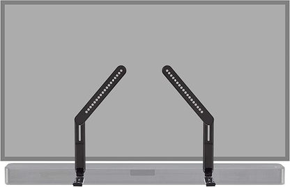 ECHOGEAR Sound Bar Mounting Bracket for Under TV - Adjustable Height & Depth for Max Compatibility Between TV & Soundbar - Dolby Atmos Compatible & Works with LG, Vizio, Bose & More