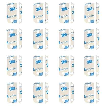 ONTEN Replacement Adhesive Tape for Ring Alarm Contact Sensors (2nd Gen) – 32 Pre-Cut Double-Sided Pads – Easy Install, Strong Hold for Sensors & Magnets – 16 Sensor Pads + 16 Magnet Pads