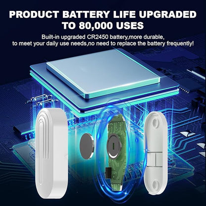 Daytech Wireless Door Chime Alarm System - 800ft Range, 20 Melodies, 5 Volume Levels, LED Alert with 2 Sensors + 1 Receiver for Home, Business, Office & Store Security