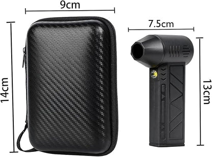 130,000RPM Cordless Air Duster with LED Light, 3-Speed Electric Air Blower & Handheld Flashlight, Rechargeable Dust Blower for PC, Keyboard, Car, Home Dark Area Cleaning