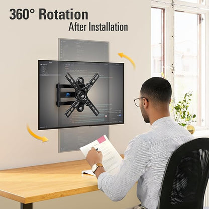 Mounting Dream Monitor Wall Mount for Most 17-39 Inch (Some up to 42 inch)，UL Listed TV Mount TV Bracket with Articulating Arms Tilt Swivel Extension Rotation, Up to VESA 200x200mm and 33 lbs, MD2462