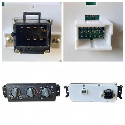 599-266 A/C Control Switch Air Conditioning Climate Control Module, Front Climate Control Module Panel for GMC Sierra Yukon Chevy Silverado 1999-2002, 15054697, 15753264, 19244873, 9361355