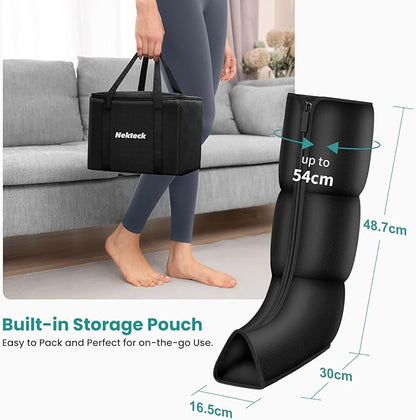 Leg Massager for Circulation and Pain Relief Air Compression Boots Massage Tools for Calf Foot Massager, 6 Modes 6 Intensities, Relaxation Tool for Men Women Mom Dad Wife Husband Birthday Christmas