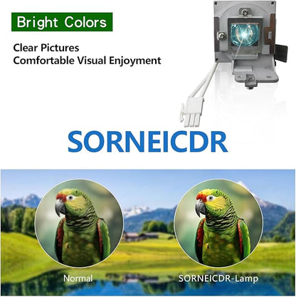 SORNEICDR 5J.J9R05.001 Replacement Projector Lamp Bulb Compatible with BENQ MS504 MS512H MS514H MS521P MS522P New Generation A+ Lampwick Lamp Bulb Replacement with Housing