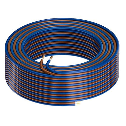 HiFind 14/2 Gauge AWG Car Audio Speaker Wire Cable 20 Ft, Professional Shielded OFC Zipper Wire, Transparent Soft PVC for Automotive Stereo HiFi Home Theater System, Subwoofer, Blue+ Brown
