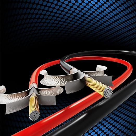 12 Gauge Electrical Wire 2 Pack Total 100ft-Black 50 ft and Red 50 ft Soft Flexible Copper-Clad Aluminum(CCA) 12 AWG PVC Wire for Lamp, Household Appliances RC Toys, Models, Auto, Electronics