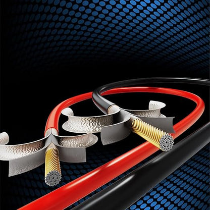 12 Gauge Electrical Wire 2 Pack Total 300ft-Black 150 ft and Red 150 ft Soft Flexible Copper-Clad Aluminum(CCA) 12 AWG PVC Wire for Lamp, Household Appliances RC Toys, Models, Auto, Electronics