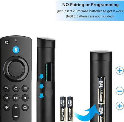 Voice Remote Replacement for Stick 4k 3rd Gen, Fit for Smart TV Stick/ 4K Max, 3rd Gen, 2nd Gen, Lite, Cube(1st Gen & 3nd Gen)