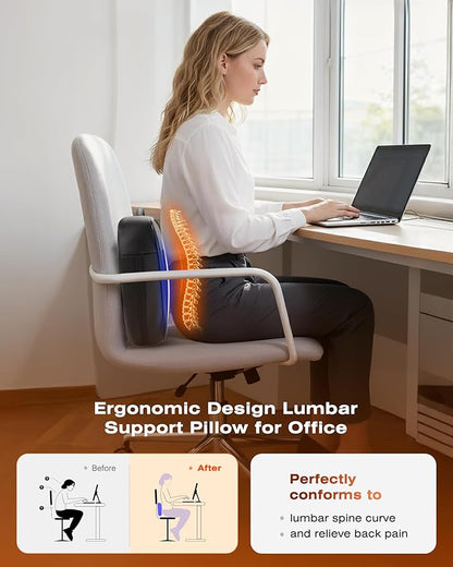 Back Massager for Pain Relief Deep Tissue with Heat - Shiatsu Kneading Back Massage for Chair, Neck Massagers Pad for Lower Back Leg Shoulder, Lumbar Support Pillow for Office Car, Gift for Men Women