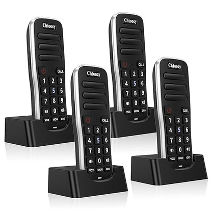 Intercoms Wireless for Home, 1 Mile Long Range for House Business Office, Handheld Room to Room Communication System, Rechargeable Loud & Clear 10-Channel Anti-Interference Intercom System
