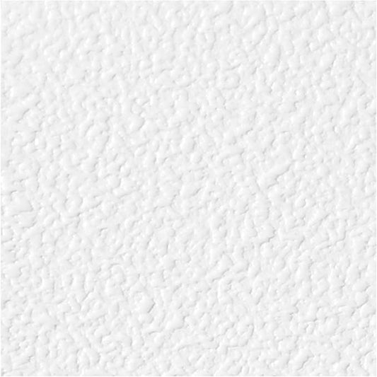 Genesis Stucco Pro White Ceiling Tiles - Easy Drop-in Installation – Waterproof, Washable and Fire-Rated - High-Grade PVC to Prevent Breakage (6" x 6" Sample)
