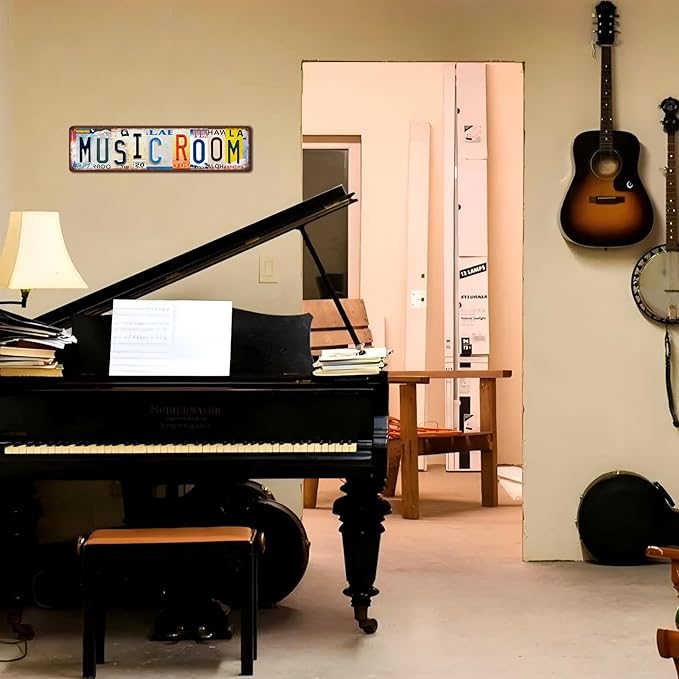 Vintage Grunge Room Wall Decor Street Signs Home Bar Coffee Metal Tin Signs 16 x 4 Inches