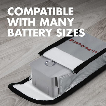 Tenergy 2 Pack, Fire Retardant Lipo Bags, Battery Bags for Charging and Storage, 5.5x3.5x2 inches Each