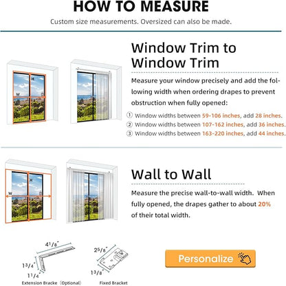SmartWings Automatic Curtain Opener with Drapery, Motorized Vertical Blinds with Remote, Electric Closet Doors Sliding Panels Compatible with Alexa Google Homekit, 90% Blackout Sesame Black