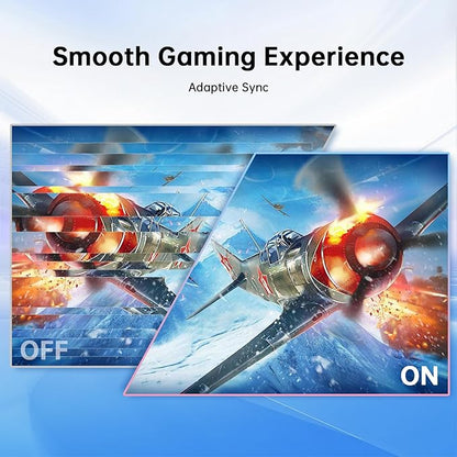 KTC 23.8 Inch Gaming Monitor, FHD@144Hz 120Hz Monitor with IPS Panel, Hardware Anti-Blue Light, 95% DCI-P3, 99% sRGB, ΔE＜2, 300 cd/㎡, 1500:1, Flicker Free and Adaptive Sync for Working and Gaming