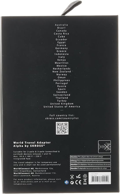 Skross Alpha Premium World Travel Adapter