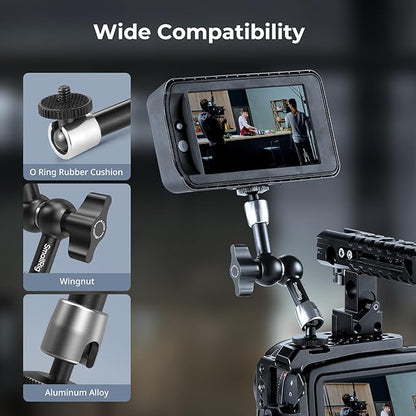 SMALLRIG 5.5-inch Magic Arm 2-Pack, Articulating Adjustable Friction Arm Mount with 1/4"-20 Thread Screw, for Camera Monitor/LED Light Setup, 5316