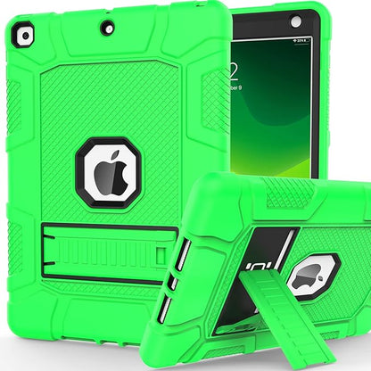 Rantice iPad 9th Generation Case, iPad 8th Generation Case, iPad 7th Generation Case, Hybrid Shockproof Rugged Drop Protection Cover with Kickstand for iPad 10.2'' 2021/2020/2019 Release (Green+Black)