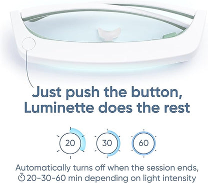 Luminette 3 Light Therapy Glasses - Wearable Light Therapy Lamp - Natural Relief for Sleep Problems, Seasonal Mood Disorders & Jet lag - Portable Daylight Lamp (Green)