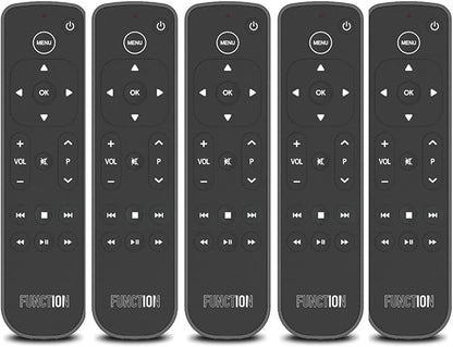 Function101 Pack of 5 Bluetooth Button Remotes for Apple TV/Apple TV 4K - Replacement Apple TV Remote (IR - BLE) No Voice Support