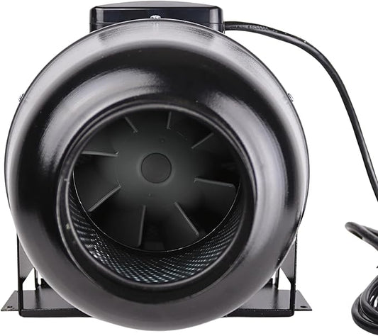 VENTS-US TT Silent M 100 - Metal Mixed Flow Booster Fan for High Static Pressure Applications, up to 128 CFM - Booster Ventilation Fan for 4 Inch Duct