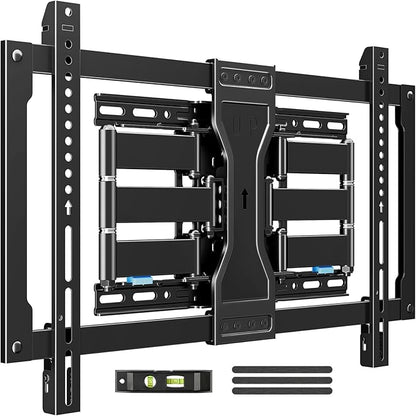 MOUNTUP Ultra Slim TV Wall Mount for Most 37-90 inch TVs, 1.1" Thin Low Profile Full Motion TV Mount Bracket, Dual Swivel Articulating Arms with Tilt, Fits 16" Studs, Max VESA 600x400mm Holds 132lbs