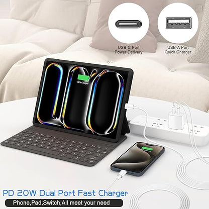 Dual Port A/C Charger for iPhone 17 16 15,Double USB A/C Charger Fast Charging Block,2Pack Quick USB C Chargers Fasr Charging 6FT Type C Cable for iPhone 17/17 Pro Max/17 Air/16 Pro/16e/15 Plus/15 Pro