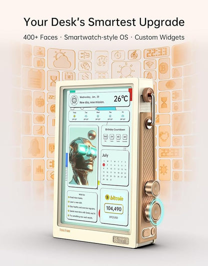 Divoom Times Frame-10.1" WiFi Digital Picture Frame with 64GB, Free App with No Subscription Fees, Supports Uploading Photos/Videos/Calendars/Weather/Sports Scores and Various DIY Content