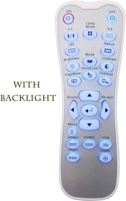 INTECHING BR-3042B Projector Remote Control for Optoma HD180, HD20, HD200X, HD200X-LV, HD20-LV, HD22, HD2200, HD23, VDHDNG, VDHDNZ