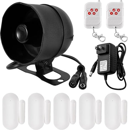 KERUI WiFi Home Security Alarm System 8-Piece kit Door Alarm System DIY Siren Door/Window Sensors Remotes Burglar Alarm for House Apartment Office,Compatible with Alexa Google Home