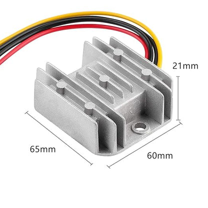 Voltage Regulator Reducer DC 8V ~ 40V to 12V 3A 36W Converter- DC 36V 24V 18V to 12V Step Down Up Converter Regulator Waterproof Module Transformer for Golf Cart Club Car