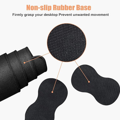 Ergonomic Keyboard Wrist Rest & Mouse Pad Wrist Rest Set, Large XXL Gaming Desk Mat 31.5"x 11.8" with Non-Slip Base, Memory Foam, Easy Typing Pain Relief for Home & Office, Running Horses