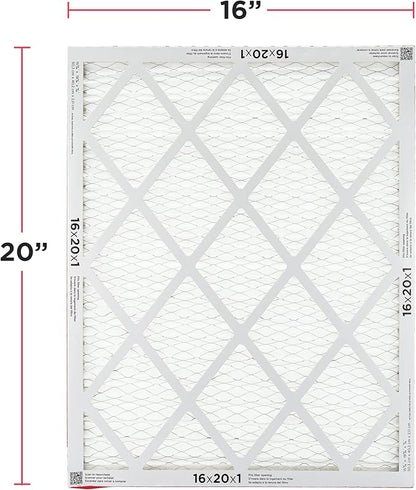 Frigidaire PureAir® 16x20x1 MERV 8 Allergen Electrostatic Pleated Air Conditioner HVAC AC Furnace Filters - 6 Pack (exact dimensions 15.81 X 19.81 X 0.81)