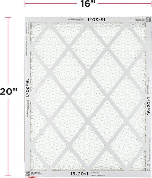 Frigidaire PureAir® 16x20x1 MERV 8 Allergen Electrostatic Pleated Air Conditioner HVAC AC Furnace Filters - 6 Pack (exact dimensions 15.81 X 19.81 X 0.81)