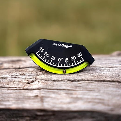 Sun Company 201-F Lev-o-gage Inclinometer | USA-Made Level Gauge for Off-Road Vehicle, Jeep, Truck, RV, Camper, Trailer, or Boat