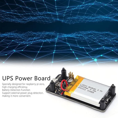 HaloVerde Uninterruptible Power Supply Pi Zero Module with a Built in 1000mAh Battery, a Complete Pi Zero UPS Charger Accessory and Power Board with 400mA Input