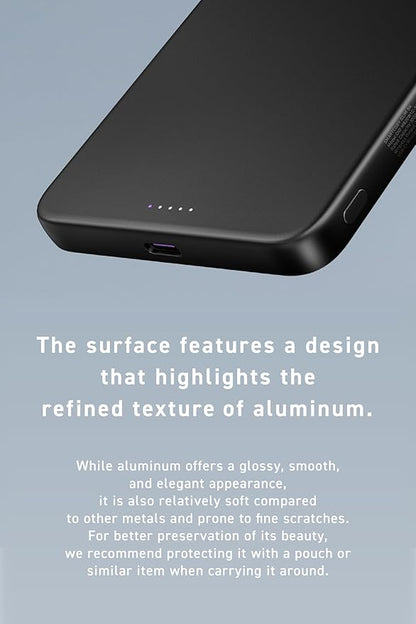 CIO Qi2 Magsafe Charger, 5000mAh Ultra-Slim Magnetic Wireless Charger iPhone, Magsafe Battery Pack, 15W Wireless + 20W USB-C PD iPhone Magnetic Fast SMARTCOBY Slim 5K (Black, Safety Model)