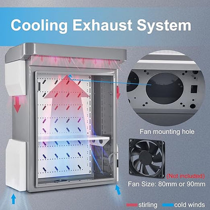 Outdoor Electrical Box, Cold-Rolled Steel Plate, Aluminum Alloy Back Beam, One-Piece Ventilation Design, IP65 Waterproof, Wall/Pole Mounted (19.7" x 15" x 7.9")