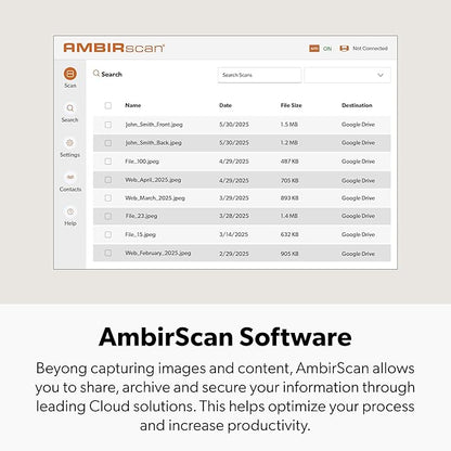 Ambir ImageScan Pro 687-AS Duplex Card Scanner for Windows PC and MAC