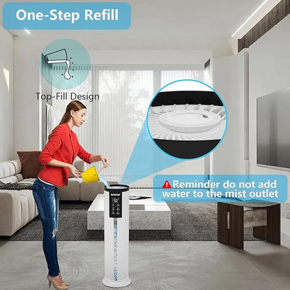 SAYDSI Humidifier, 3.4Gal(13L) Smart Humidifier for Bedroom Home,2000 sq.ft Cool Mist Humidifiers for Home Plants and Office Basement Whole House Large Room with Remote Control Timer and Water Tank