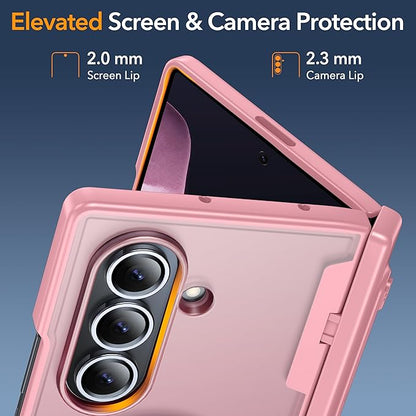 Oneagle Magnetic for Samsung Galaxy Z Fold 7 Case Built in Screen Protector Translucent [Fit for MagSafe] [S Pen Holder Slot] [Hinge Protection] MIL-Grade Shockproof Matte Case for Galaxy Z Fold 7