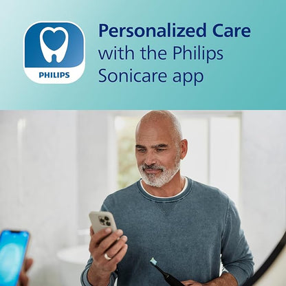 Philips Sonicare DiamondClean Smart 9500 Electric Toothbrush, Sonic Toothbrush with App, Pressure Sensor, Brush Head Detection, 5 Brushing Modes and 3 Intensity Levels, Grey, Model HX9923/41