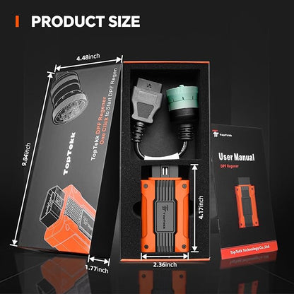 TopTekk for DPF Reset and Regeneration Tool, Compatible with Caterpillar Engines, Emergency Regeneration and DPF Error Code Clearing
